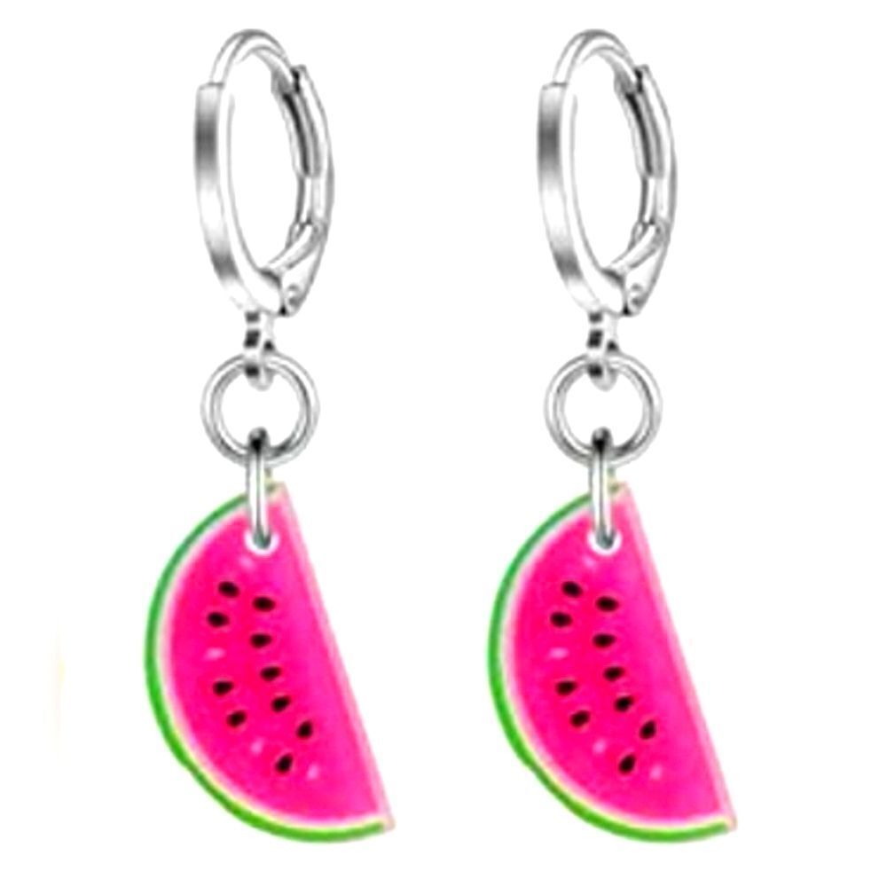 Hypoallergenic Acrylic Dangle Hoop Earrings